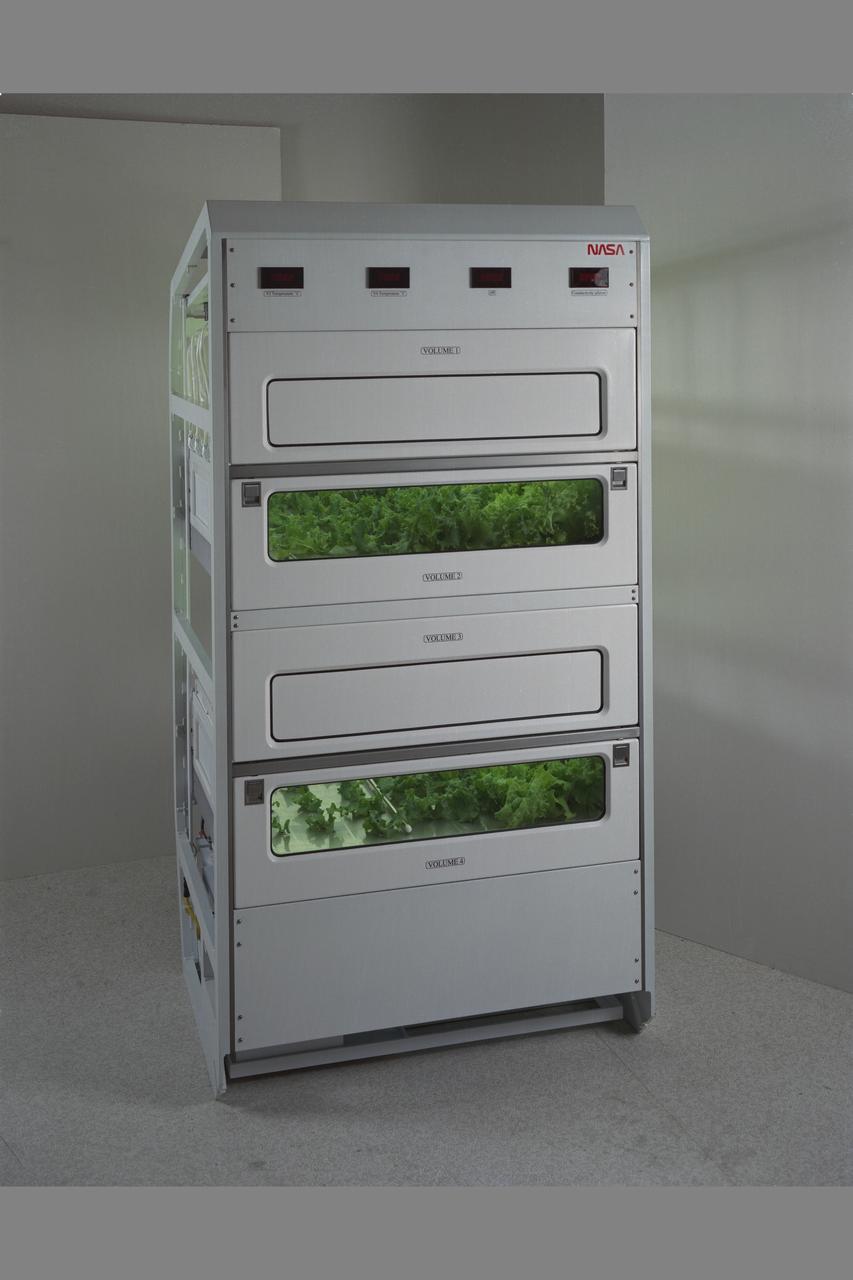 Life Sciences documentation of Salad Machine being developed at NASA Ames Research Center, Moffett Field, Calif. for use in long duration space flight or on distant outposts.