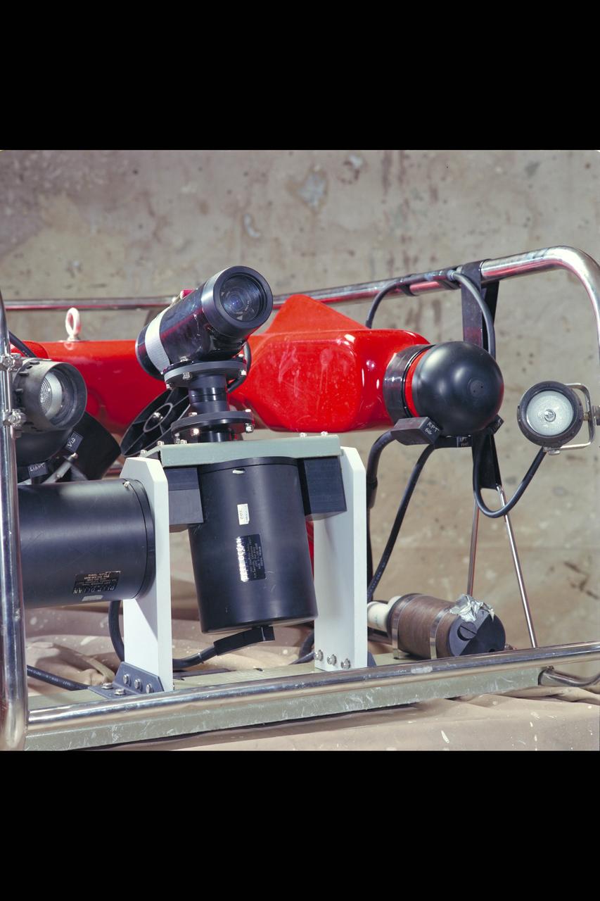 NASA Mars Underwater Rover Phantom 2 TROV (Telepresences Controlled Remotely Operated Vehicle) cameras