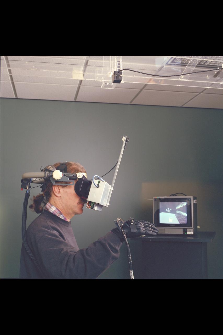 Robotics Laboratory: Helmet, glove & viewing screen