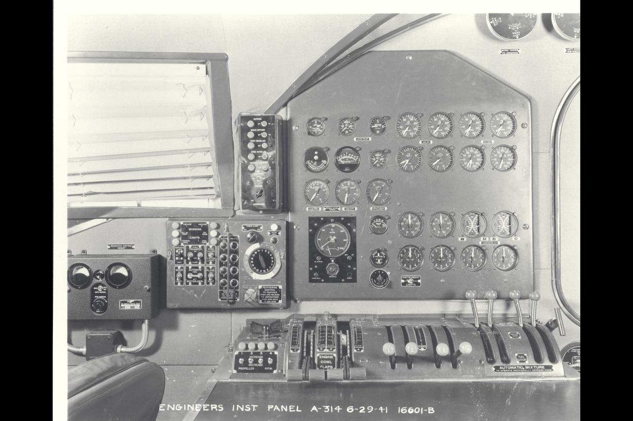 Boeing 314 Engineers Instrument Panel