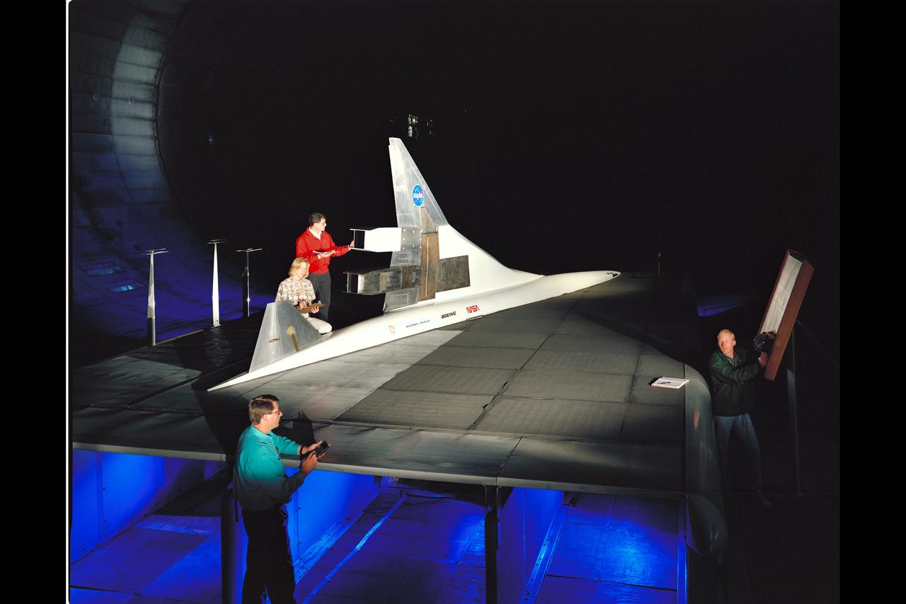 HEAT (High-Lift Engine Aeroacoustics Technology) Model test-596 in 40x80ft w.t.  with Brian Smith, Janet Beegle, Chris Allen, Jim McKenna