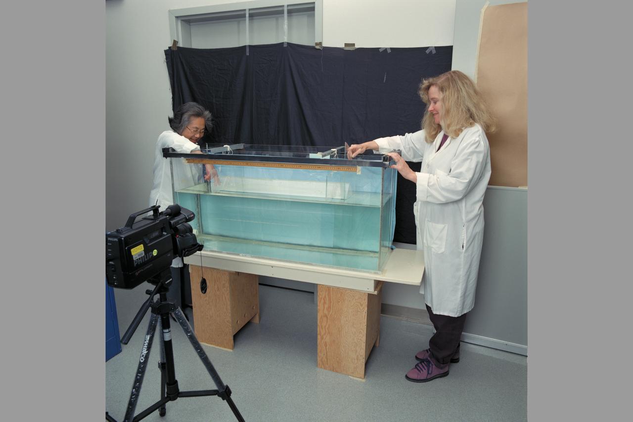 Life Sceince Division Facilities, Labs and Personnel  (Code-SL) l-r; LiChun Wu and Merylee Corcoran