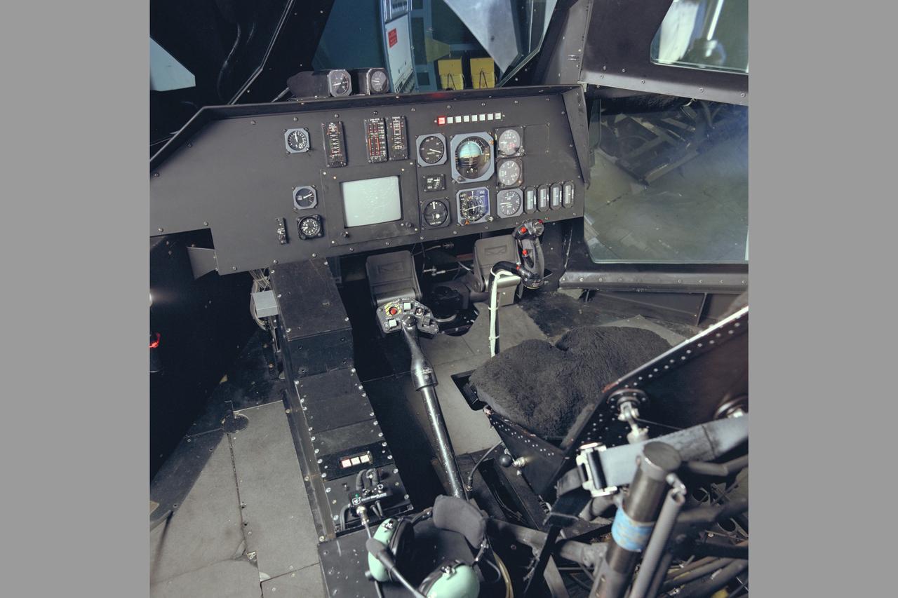 N-243 VMS N-Cab HELMEE Project.  CLOSE-UPS OF INSTRUMENT PANEL & FLIGHT CONTROLS.