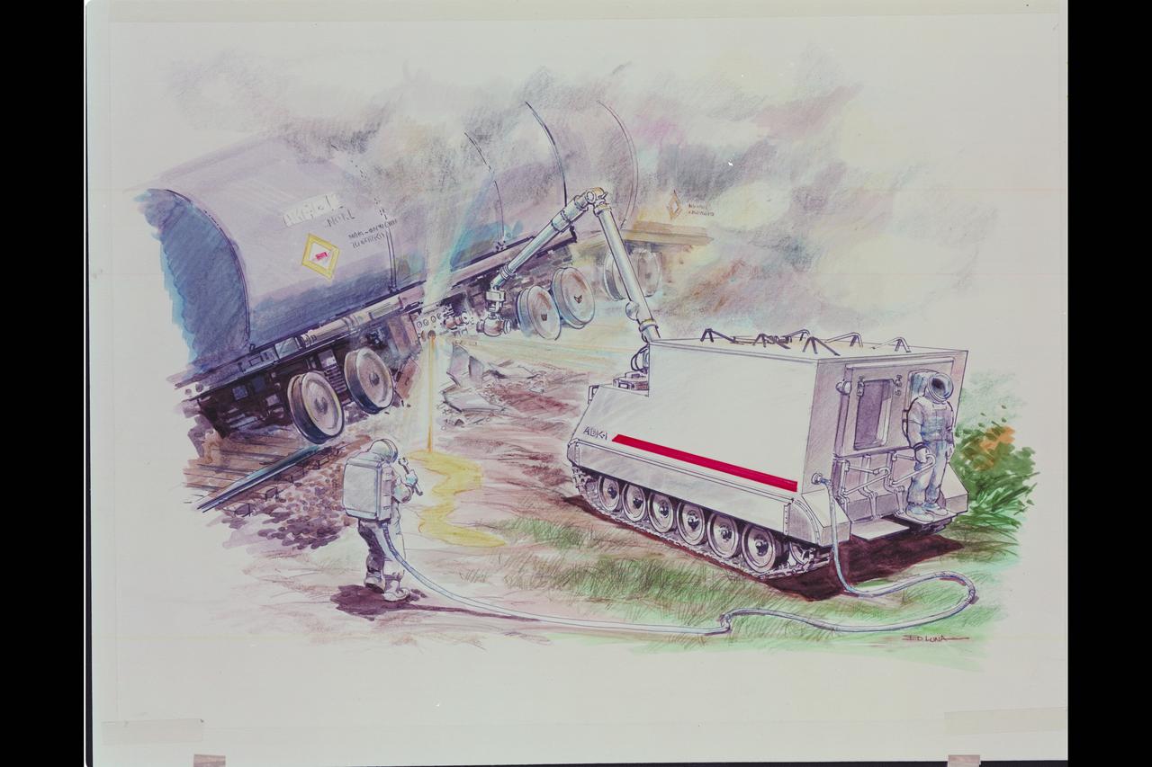 Artist: Ed Luna HAZMAT (Hazardous Materials) art; Phase 1 - Tanker Clean-up