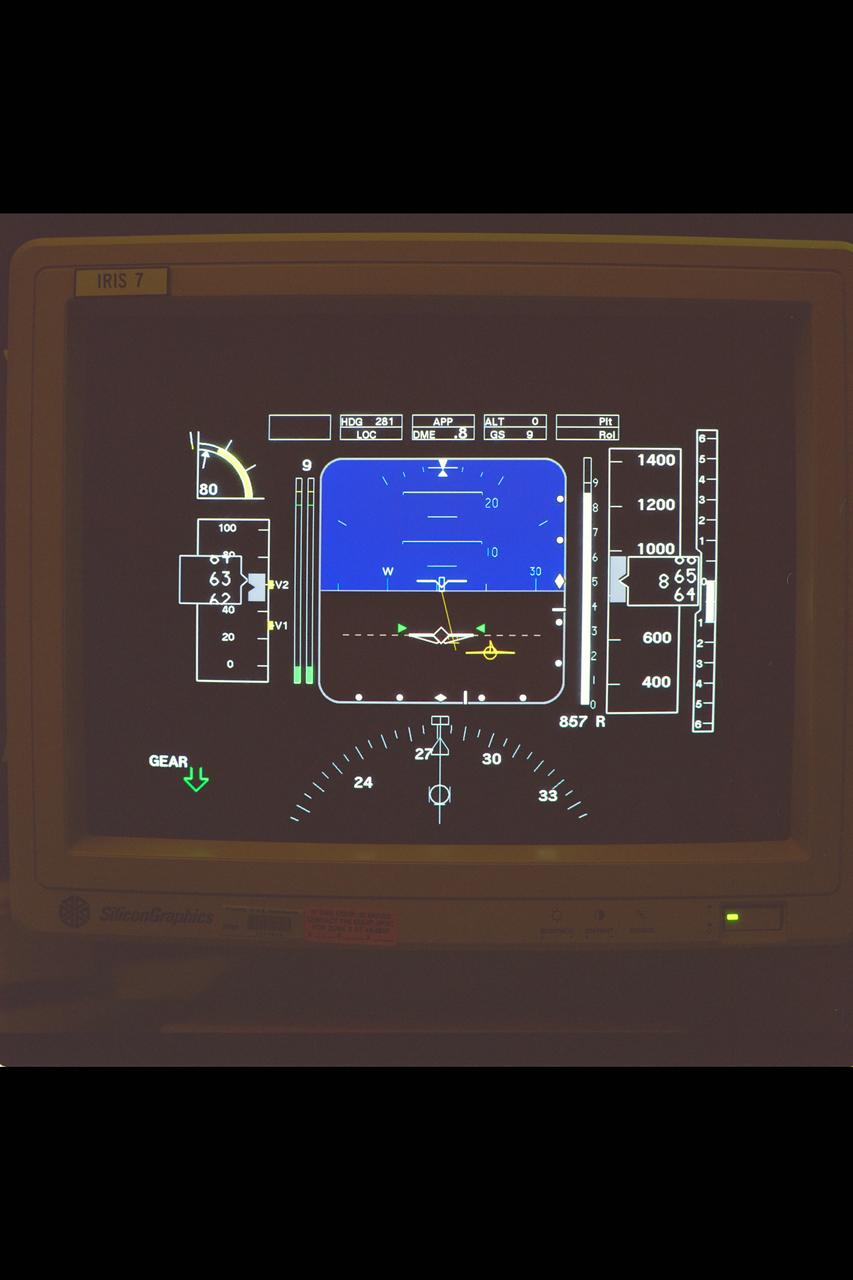 N-243 VMS R-Cab; Civil Tiltrotor Simulation  Software screen