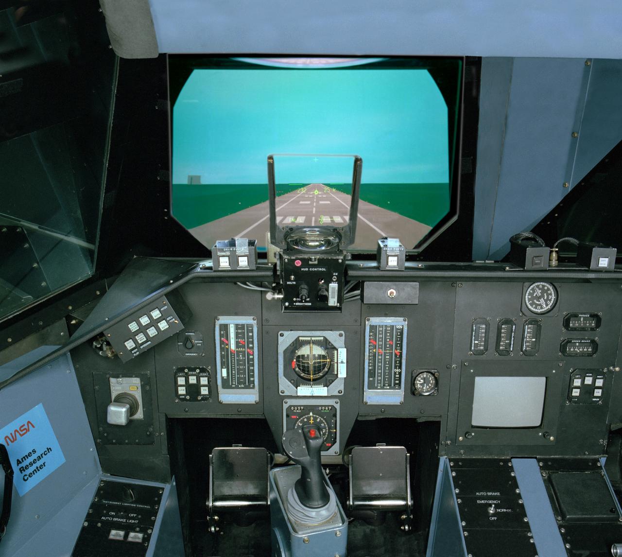 VMS S-cab Space Shuttle sim with out the window views  'KSC landing'