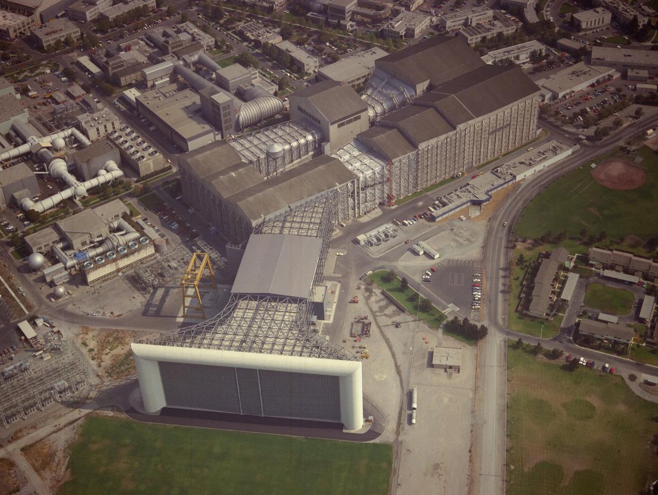 aerial of the new NFAC facility N-221 (40x80x120ft. w.t)