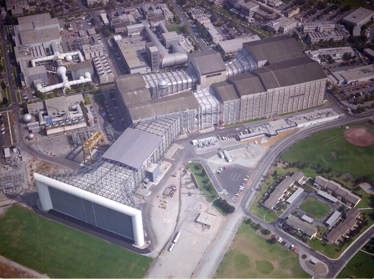 aerial of the new NFAC facility N-221 (40x80x120ft. w.t)