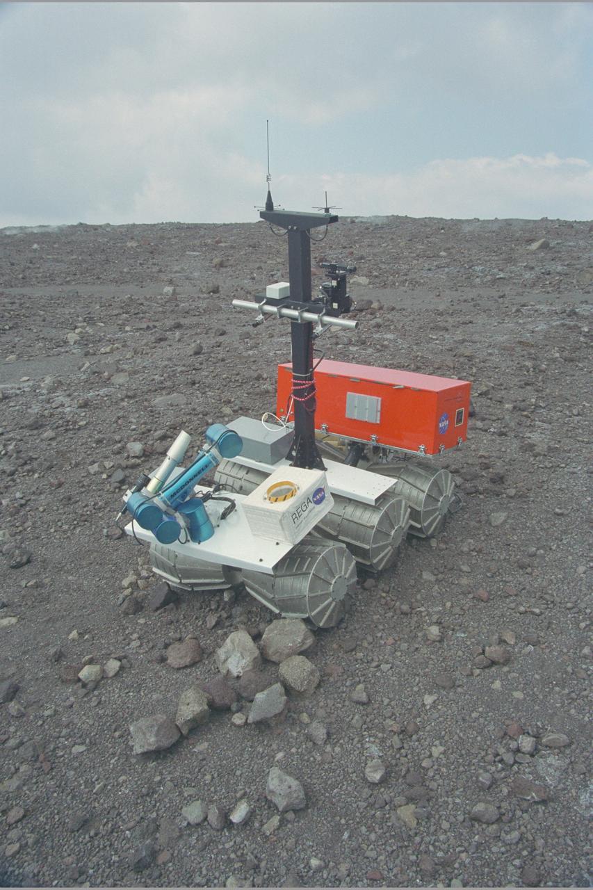 Marsokhod Russian Rover explores Kilauea, Hawaii via telepresence for Jason IV 'Island Earth' Projects (Volcano simulates Martian Terrain)