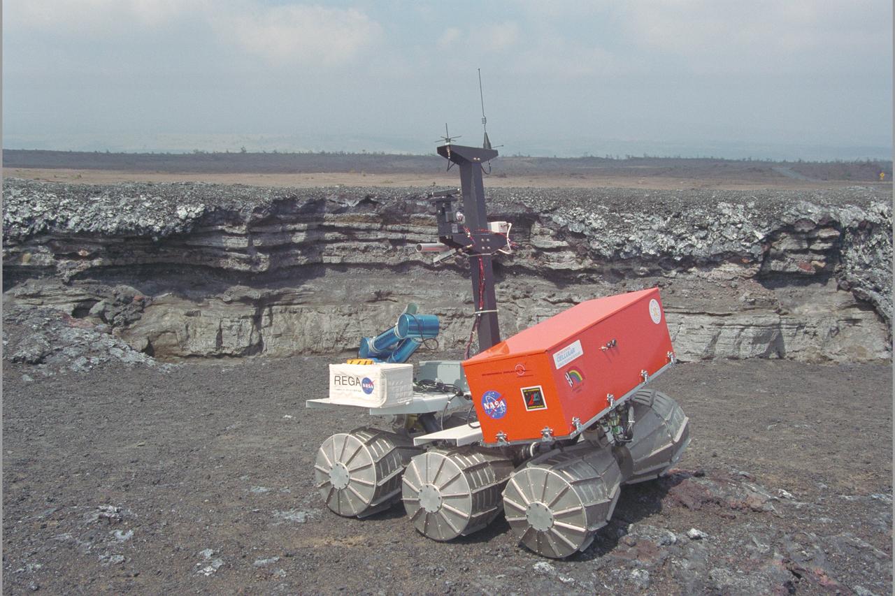 Marsokhod Russian Rover explores Kilauea, Hawaii via telepresence for Jason IV 'Island Earth' Projects (Volcano simulates Martian Terrain)