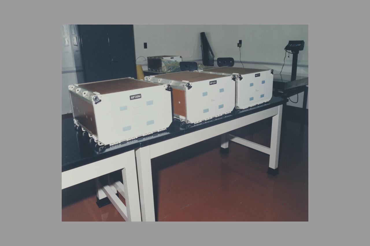 European Space Agency's Biorack middeck lockers