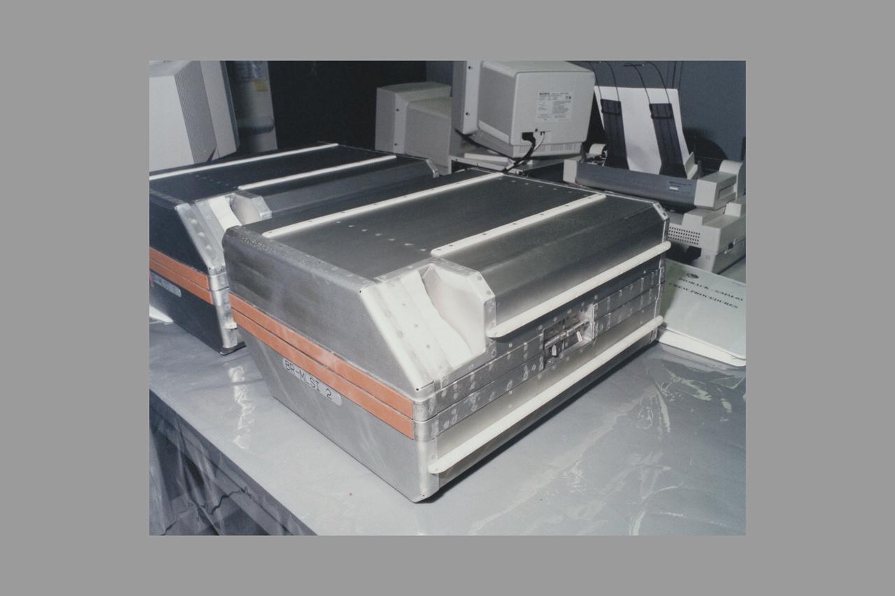 European Space Agency's Biorack MLSI (middeck locker stowage insert)