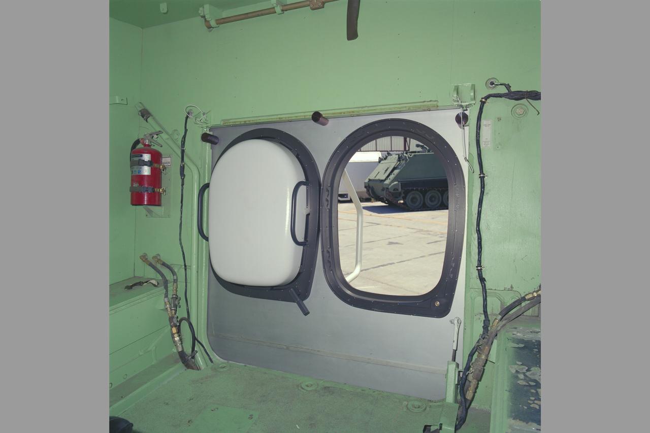 HAZMAT Vehicle interior at FMC PLS Pack donning station
