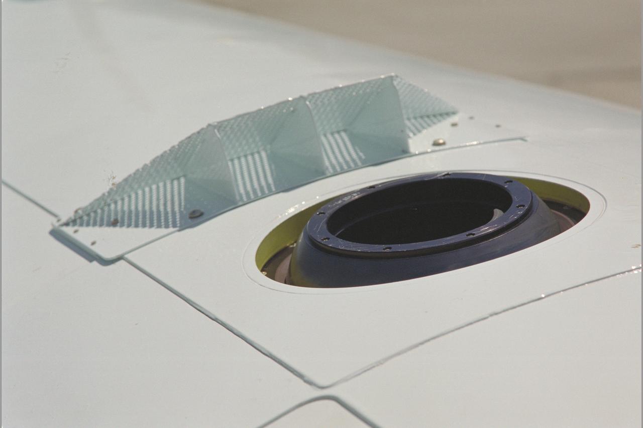 Lear Jet (NASA 805) NAIMS (NASA Airborne Infrared measurement system) Experiment - exterior telescope portal