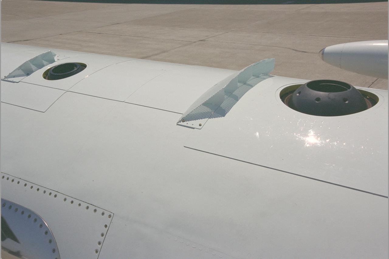 Lear Jet (NASA 805) NAIMS (NASA Airborne Infrared measurement system) Experiment - exterior telescope portal