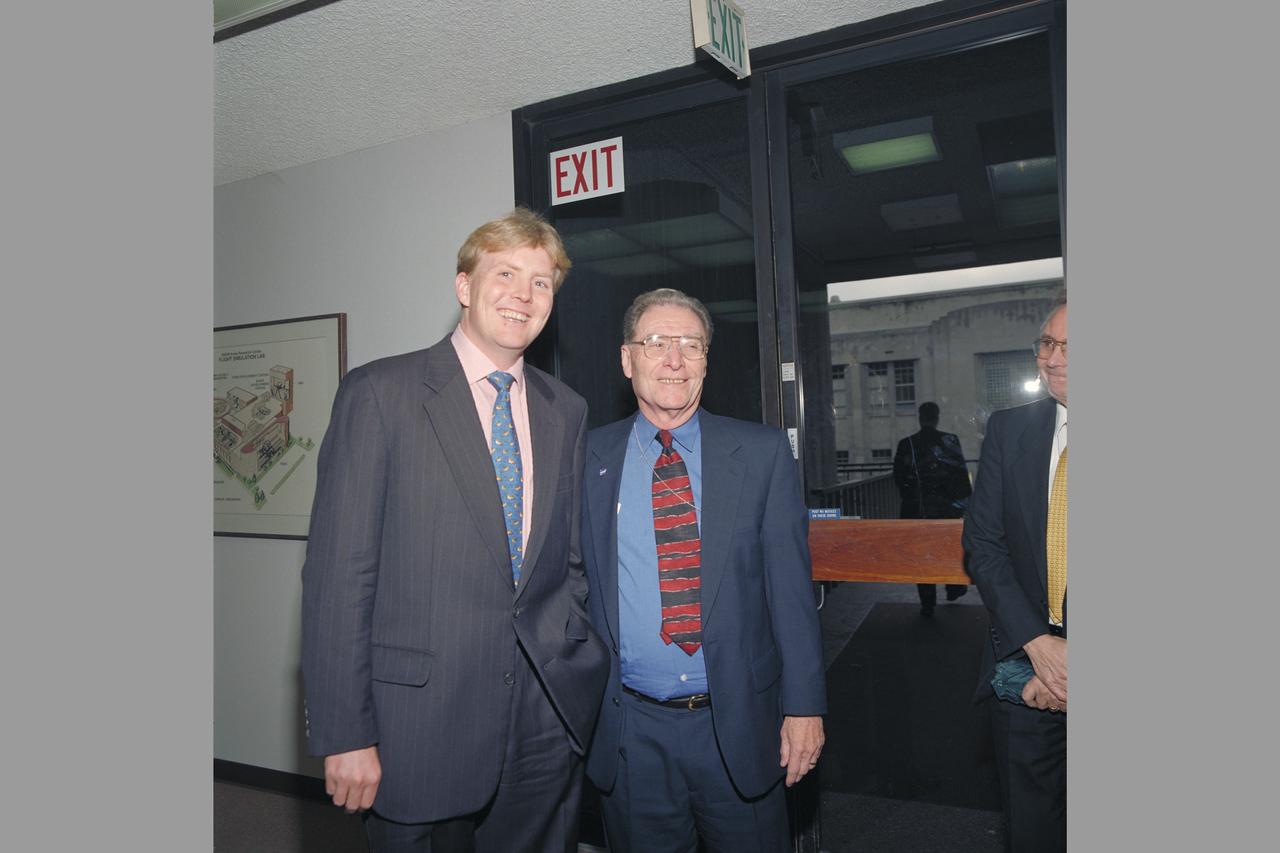 Prince Willem Alexander (Crown Prince of the Netherlands) visits Ames shown here with Jack Boyd