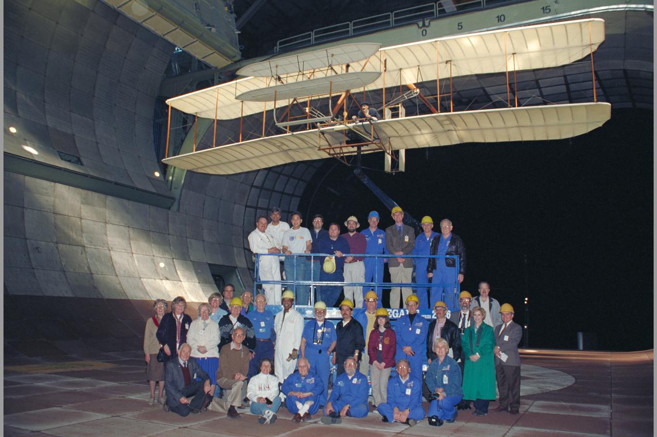 Wright Flyer Replica Test-40-0047:  40 x 80 ft. Wind Tunnel.  test crew