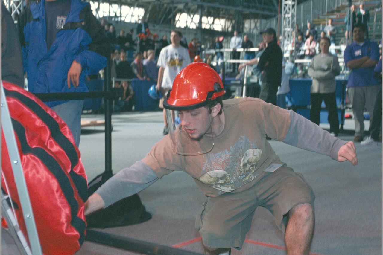 NASA AMES sponsored  FIRST (Inspiration and Recognition of Science and Technology) Western Regional Robot Games Student competition in Hangar