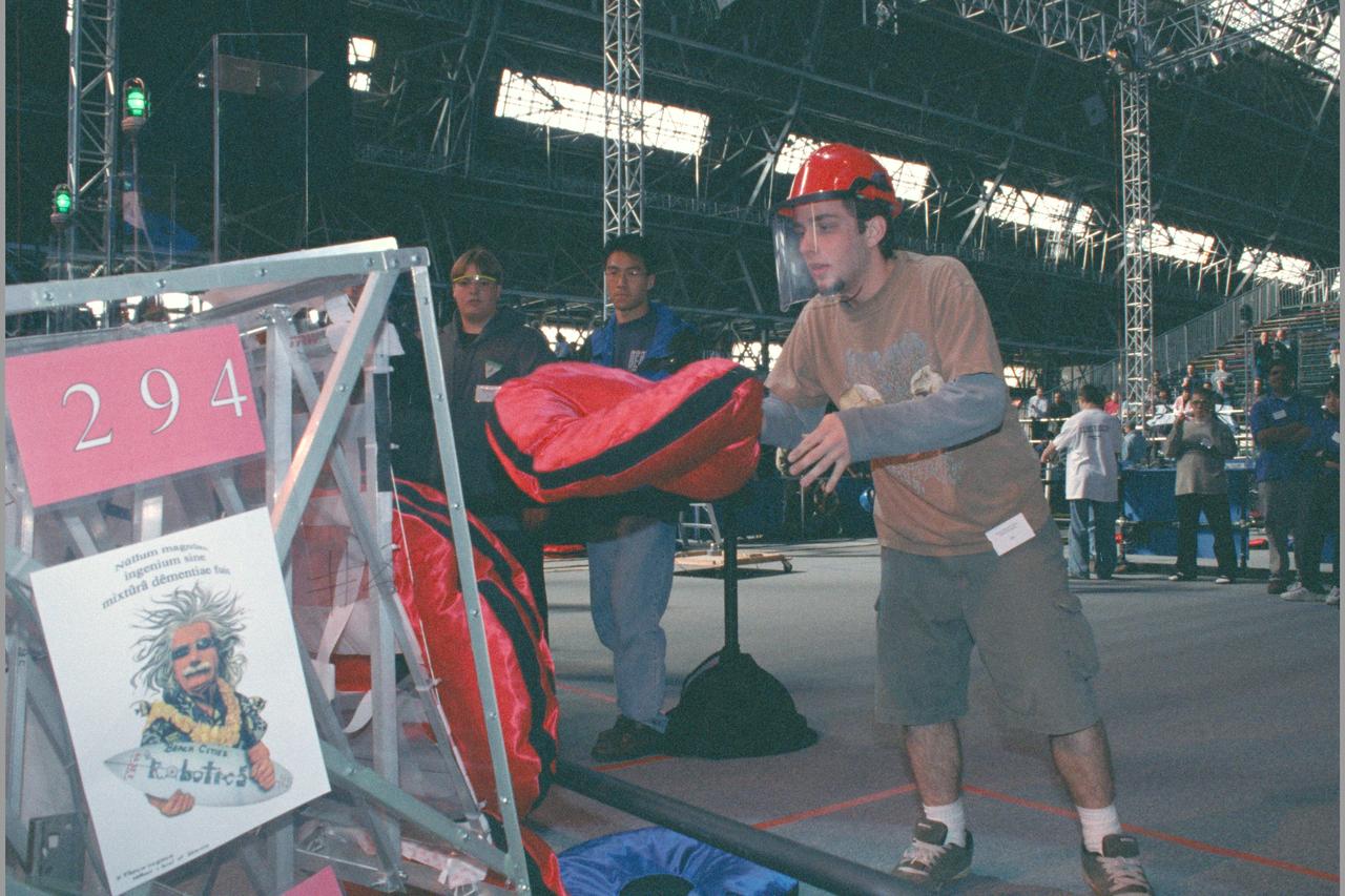 NASA AMES sponsored  FIRST (Inspiration and Recognition of Science and Technology) Western Regional Robot Games Student competition in Hangar