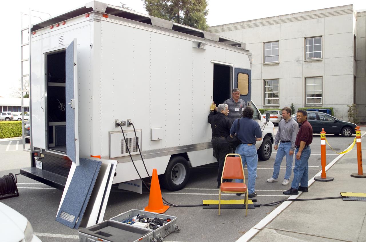 Sun-Earth Day WEBCAST - NASA TV; Host Paul Mortfield, Astronomer Stanford Solar Center and visiting students from San Francisco Bay Area Schools Documentation Technology Branch Video communications van (code-JIT)          David Maurantonio, Paul Langston