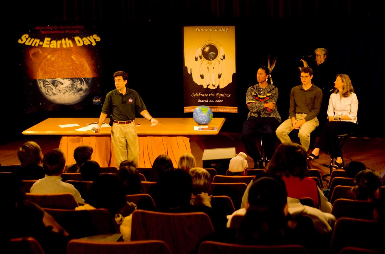 Sun-Earth Day WEBCAST - NASA TV; Host Paul Mortfield, Astronomer Stanford Solar Center and visiting students from San Francisco Bay Area Schools