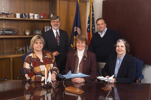 Acquisition Division (Code-JA)  staff : Seated L-R; Julie Donley, Connie Cunningham, Grace Ann Weiler; Standing Back L-R; Gene Moses, Charles Duff