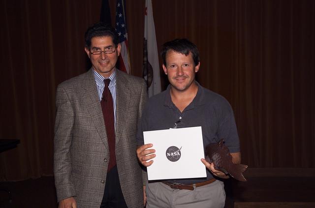 Technology Infusion Award (Code I) 'Golden Fish' presented by Steve Zornitzer to Ja