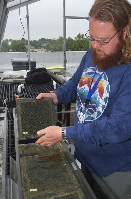 Microbial Mats; n-239 roof, Greenhouse one: subtidal microbial mats with Stephen Carpenter