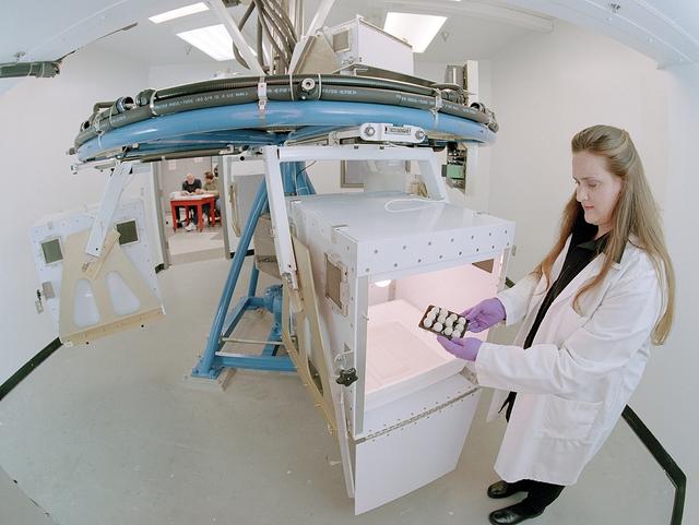 N-239A: 8ft centrifuge facility: centrifuge and quail eggs in incubator with Tianna Shaw