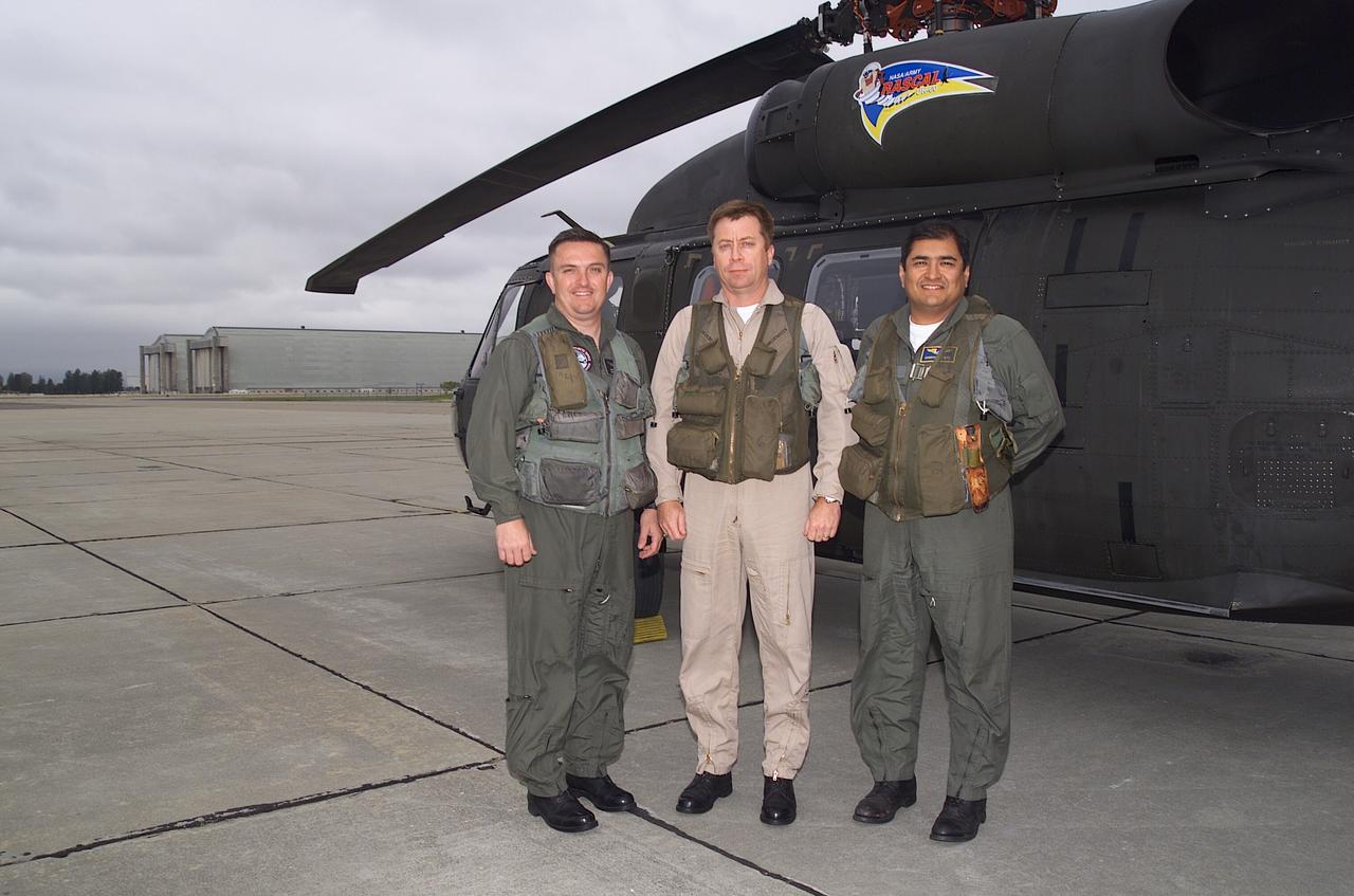 NRTC/RITA Precision Pathway Terminal Guidance: UH-60 RASCAL (#012)  (National Rotocraft Technology Center/Rotorcraft Industry Technology Association) runway independent aircraft - Sikorsky Helicopter pilot Kevin Bredenbeck with Dave Arterburn and Ernie Morales of Ames