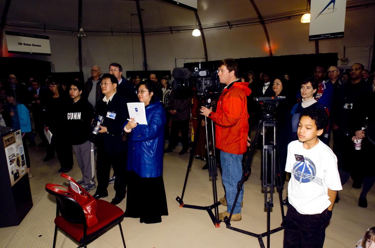 Grand Opening of the New Mars Center 'Tent' for Visitors