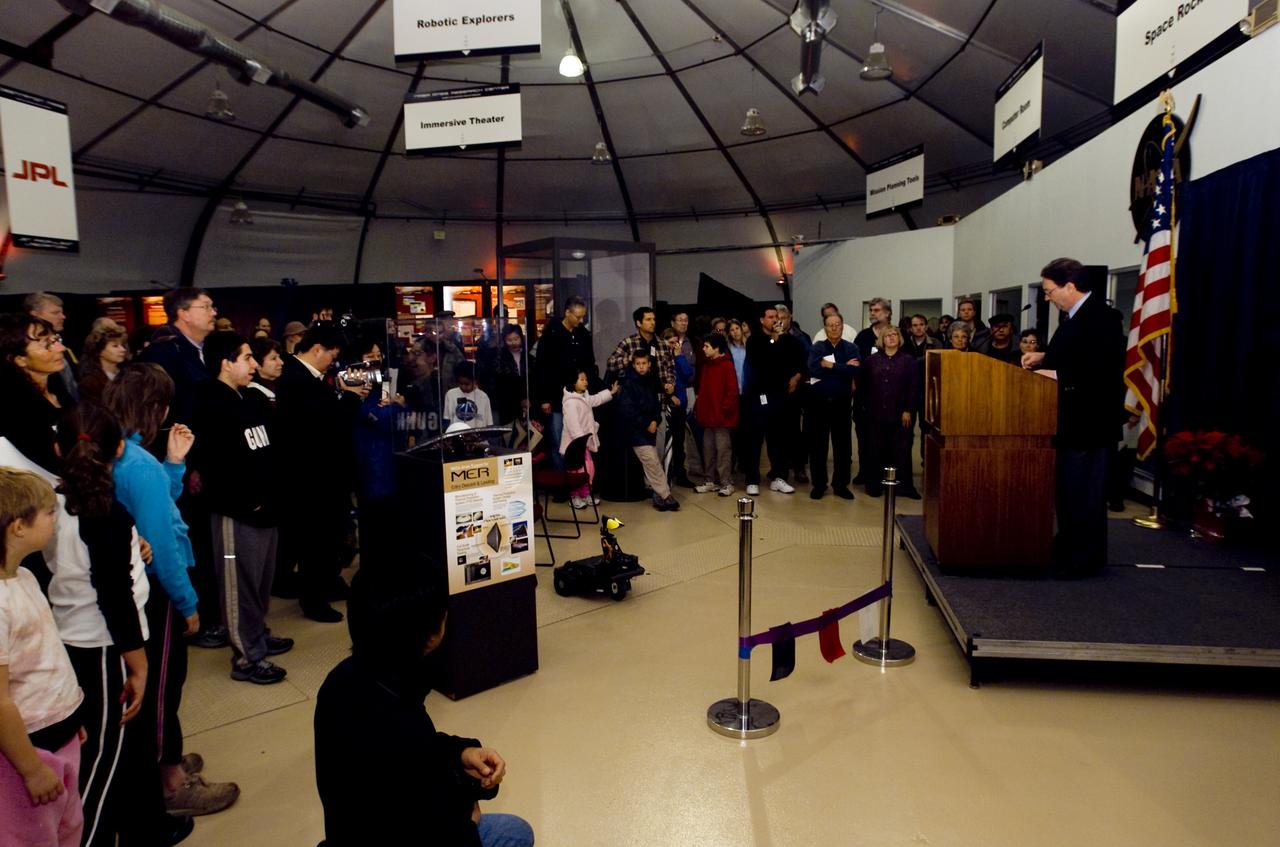 Grand Opening of the New Mars Center 'Tent' for Visitors