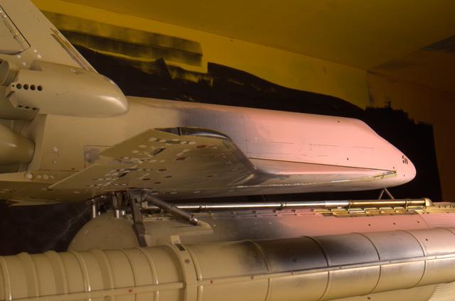 3% Space Shuttle Model Testing for Return to flight in the Ames 9X7ft wind tunnel test T97-0131 (IA-700B) with pressure sensitive paint