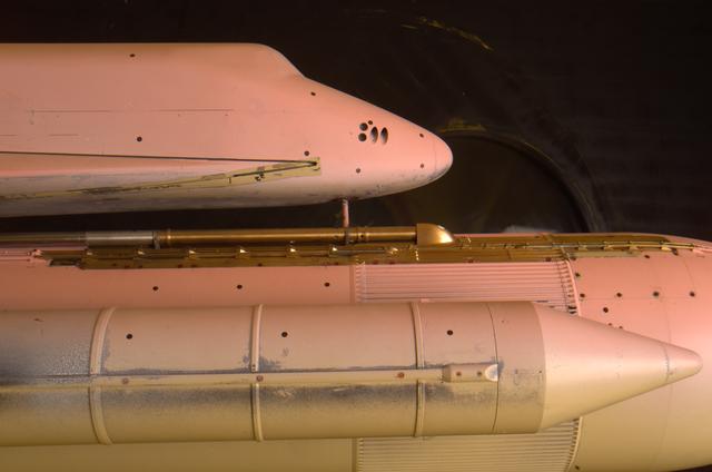3% Space Shuttle Model Testing for Return to flight in the Ames 9X7ft wind tunnel test T97-0131 (IA-700B) with pressure sensitive paint