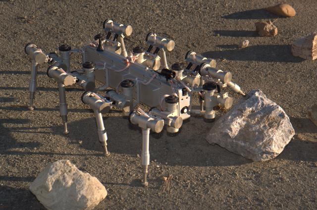 Scorpion robot demo at the Ames Mars test bed