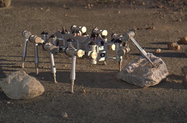 Scorpion robot demo at the Ames Mars test bed