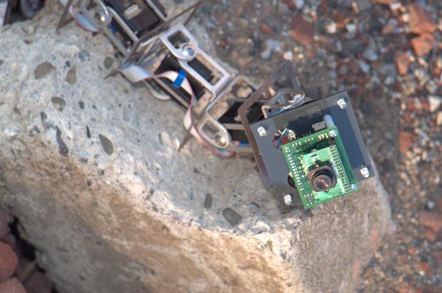 Scorpion robot demo at the Ames Mars test bed (Snakebot)