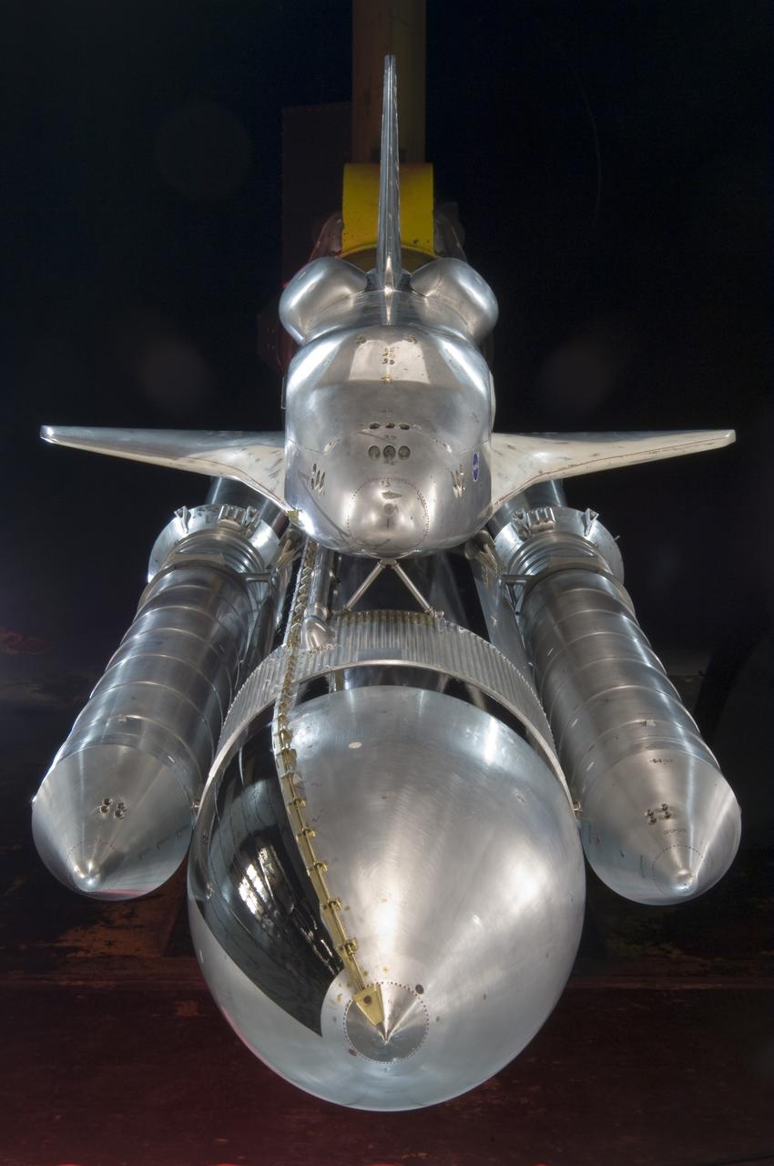 3% Space shuttle Acoustics model test-11-150 in 11ft. wind tunnel on PAL Ramp