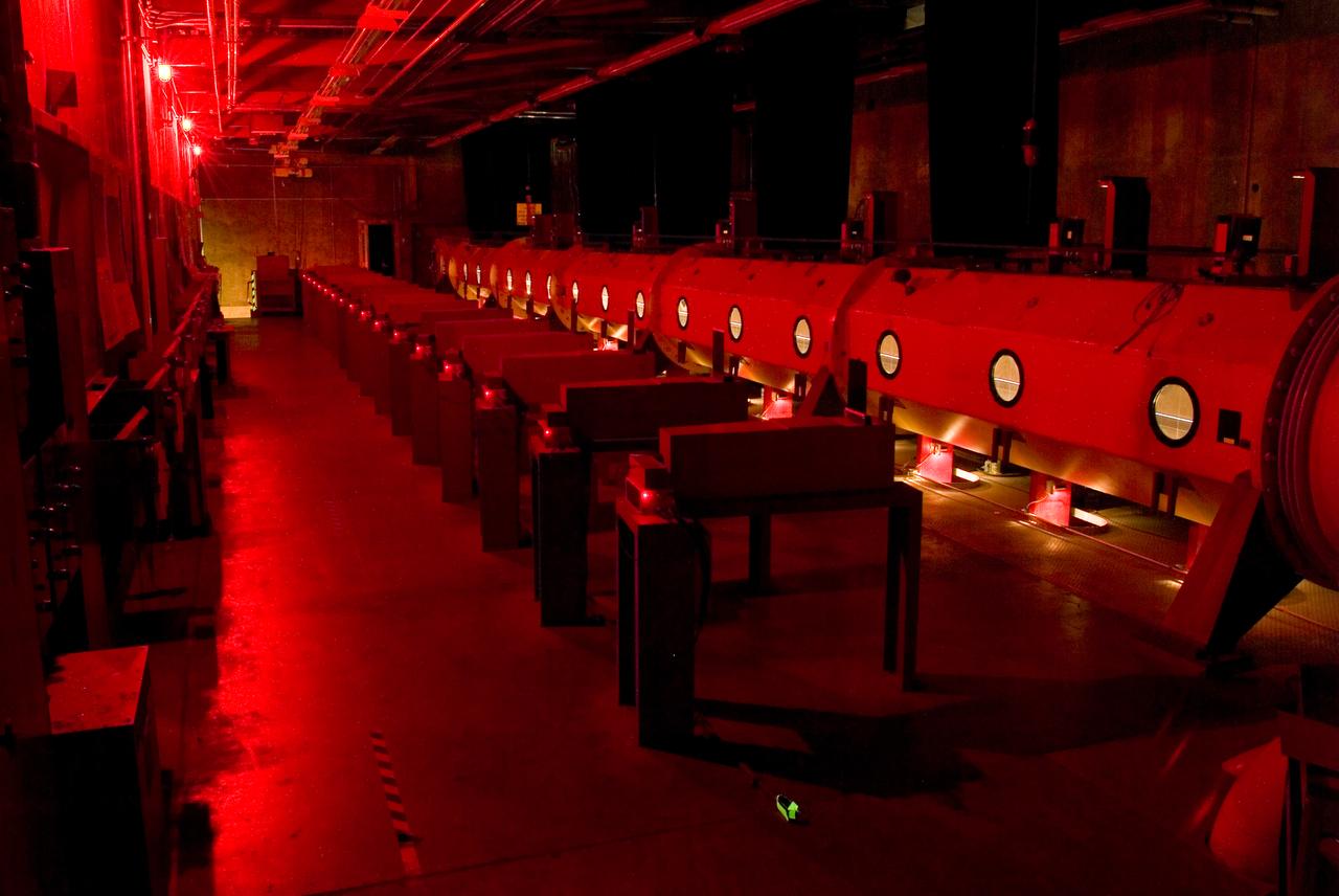 Ames Hypersonic Free Flight Aerodynamic Facility is used for research on gas dynamic problems of atmospheric entry. High relative speeds are achieved by launching models (in sabots if necessary) from high-speed guns into a countercurrent hypersonic air stream (14,000 ft/sec) driven by combustion-powered shock tube.