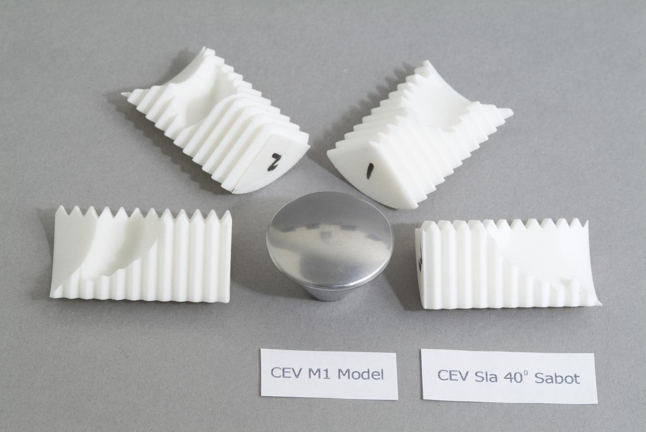 CEV (Crew Escape Vehicle) capsule Balistic Range testing to examine static and dynamic stability characteristics  (at the Hypervelocity Free-Flight Facility) HFF