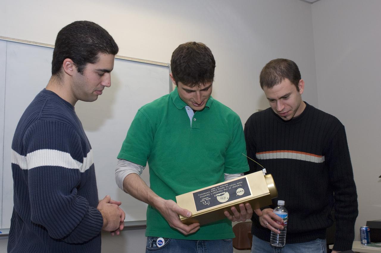 Handover of GeneSat 1 from NASA to Santa Clara University event