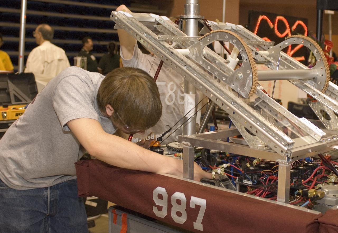 Silicon Valley FIRST Regional Robotics competition:  HIGHROLLERS - TEAM 987 - Bearing Belt Chain/Alcoa Fastening Systems/VSR  Lock/NASA/Summerlin Children's Forum & Cimarron-Memorial High School, Las Vegas, Nevada (NV)