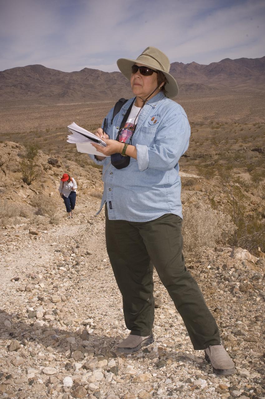 Spaceward Bound event in the Mojave Deser , CA (an outreach exercise) with Dr Chris McKay and Ames Education department personnel Brian Day, Barbara Bazar and a accompaning  (learning for the the classroom)  team of teachers will be studying side-by-side with NASA scientists who search for life in extreme environments, closely approximating what they expect to find on other planets. Why the Mojave -- an inhospitable, sun-drenched spot in the California Desert? This natural setting presents scientists with opportunities to study environments that are analogous to what explorers will find on the Moon and Mars. Teachers and scientists will perform scientific fieldwork in lunar geology, Mars astrobiology, Mars geology, and issues of temperature and solar inundation and radiation. for additional information and Outreach projects  see http://quest.arc.nasa.gov/