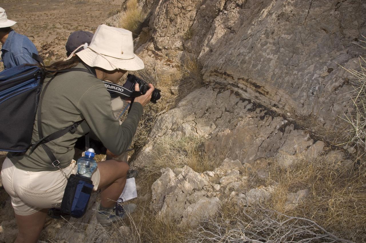 Spaceward Bound event in the Mojave Deser , CA (an outreach exercise) with Dr Chris McKay and Ames Education department personnel Brian Day, Barbara Bazar and a accompaning  (learning for the the classroom)  team of teachers will be studying side-by-side with NASA scientists who search for life in extreme environments, closely approximating what they expect to find on other planets. Why the Mojave -- an inhospitable, sun-drenched spot in the California Desert? This natural setting presents scientists with opportunities to study environments that are analogous to what explorers will find on the Moon and Mars. Teachers and scientists will perform scientific fieldwork in lunar geology, Mars astrobiology, Mars geology, and issues of temperature and solar inundation and radiation. for additional information and Outreach projects  see http://quest.arc.nasa.gov/
