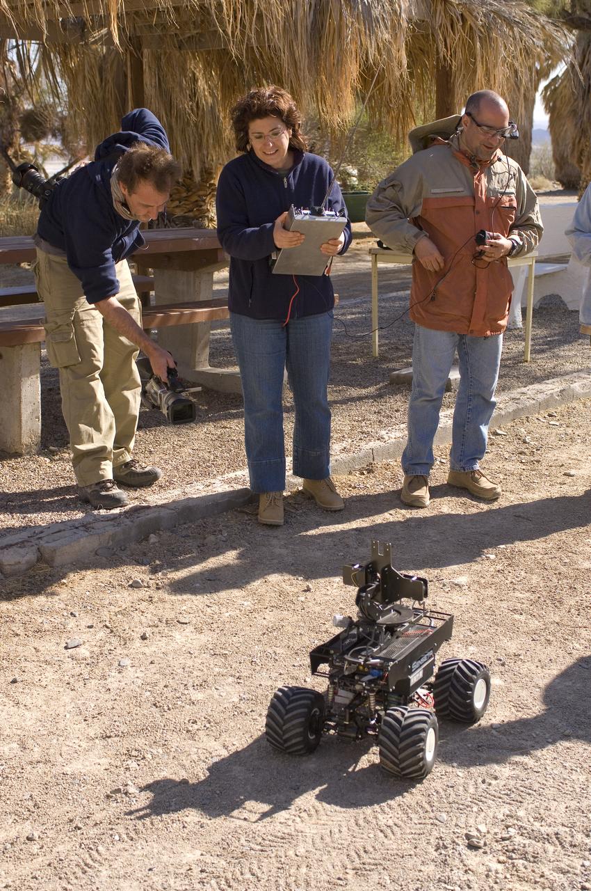 Spaceward Bound event in the Mojave Deser , CA (an outreach exercise) with Dr Chris McKay and Ames Education department personnel Brian Day, Barbara Bazar and a accompaning  (learning for the the classroom)  team of teachers will be studying side-by-side with NASA scientists who search for life in extreme environments, closely approximating what they expect to find on other planets. Why the Mojave -- an inhospitable, sun-drenched spot in the California Desert? This natural setting presents scientists with opportunities to study environments that are analogous to what explorers will find on the Moon and Mars. Teachers and scientists will perform scientific fieldwork in lunar geology, Mars astrobiology, Mars geology, and issues of temperature and solar inundation and radiation. for additional information and Outreach projects  see http://quest.arc.nasa.gov/