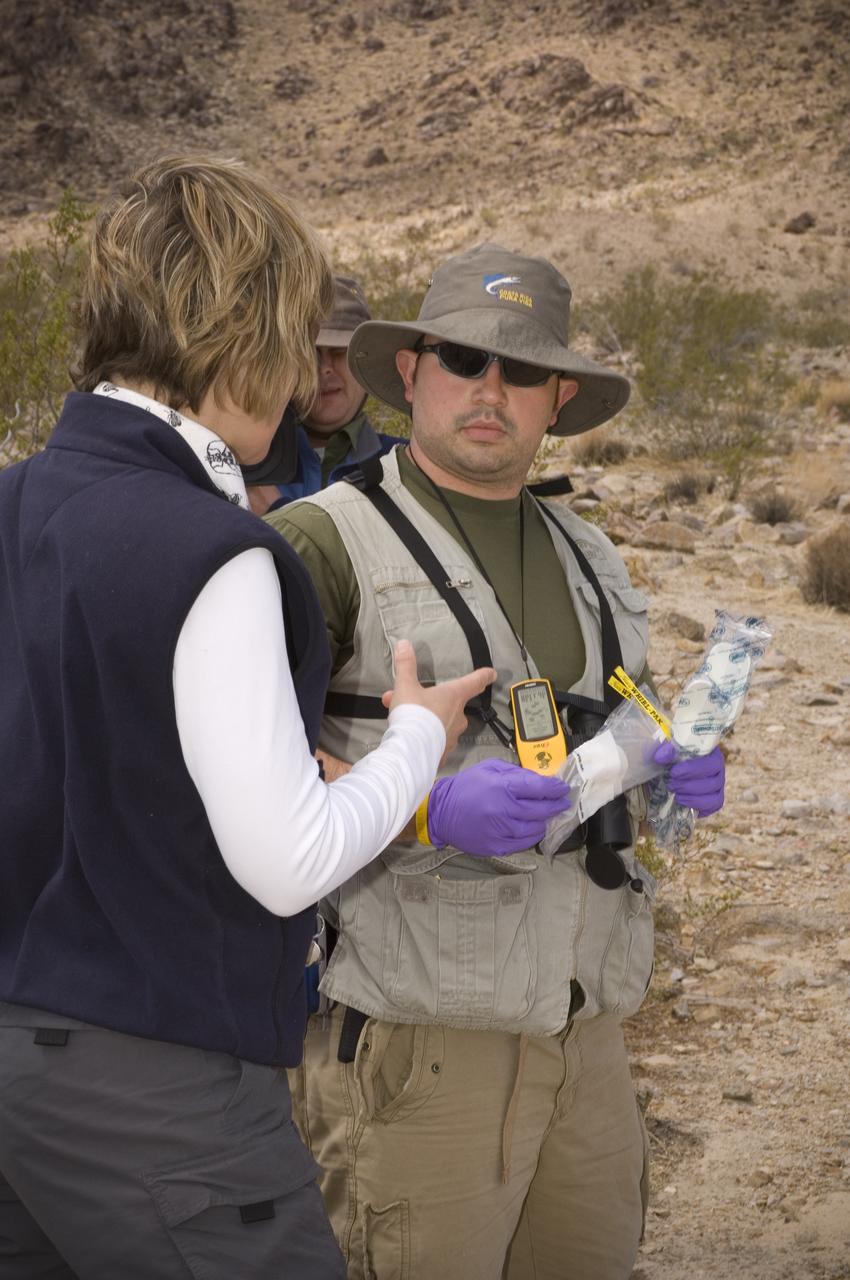 Spaceward Bound event in the Mojave Deser , CA (an outreach exercise) with Dr Chris McKay and Ames Education department personnel Brian Day, Barbara Bazar and a accompaning  (learning for the the classroom)  team of teachers will be studying side-by-side with NASA scientists who search for life in extreme environments, closely approximating what they expect to find on other planets. Why the Mojave -- an inhospitable, sun-drenched spot in the California Desert? This natural setting presents scientists with opportunities to study environments that are analogous to what explorers will find on the Moon and Mars. Teachers and scientists will perform scientific fieldwork in lunar geology, Mars astrobiology, Mars geology, and issues of temperature and solar inundation and radiation. for additional information and Outreach projects  see http://quest.arc.nasa.gov/