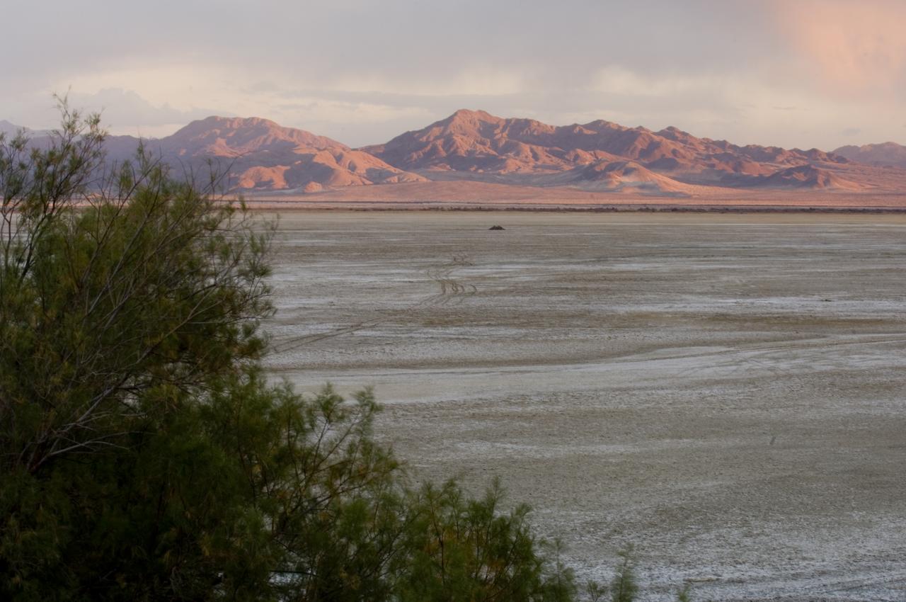 Spaceward Bound event in the Mojave Deser , CA (an outreach exercise) with Dr Chris McKay and Ames Education department personnel Brian Day, Barbara Bazar accompaning teachers (learning for the the classroom)