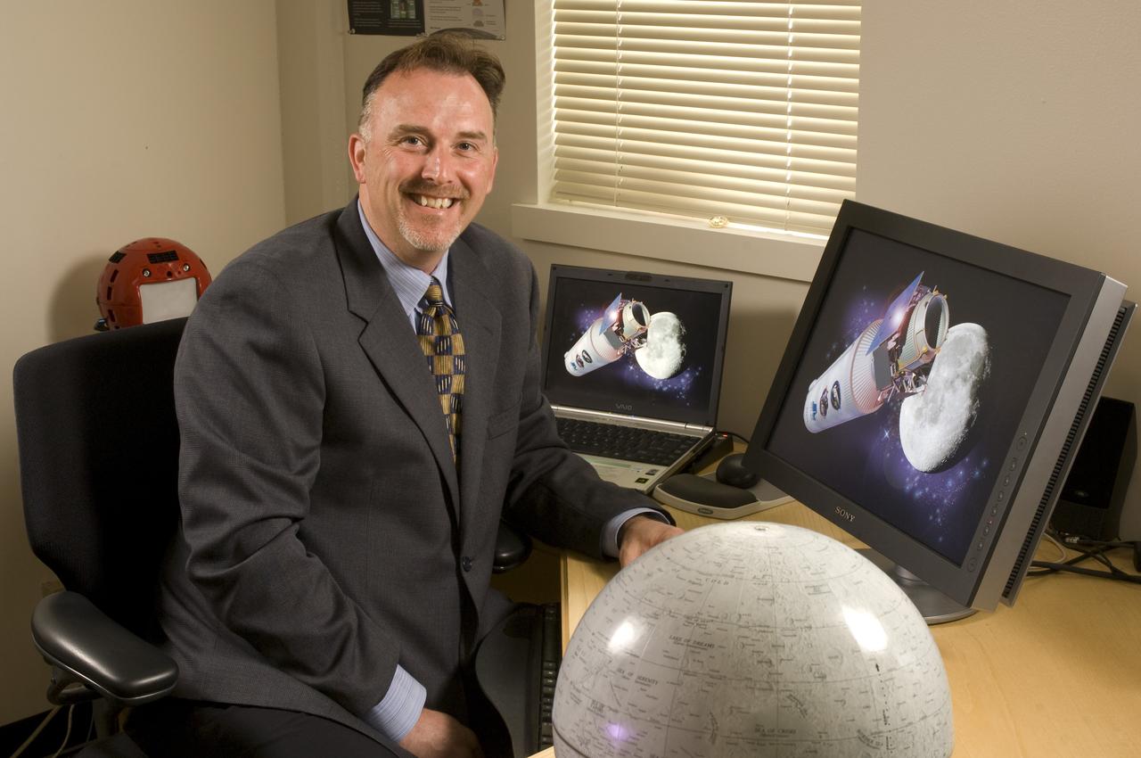 Lunar CRater Observation and Sensing Satellite (LCROSS) and P.I. John Marmie at NASA Ames Research Center (N-240 rm173)