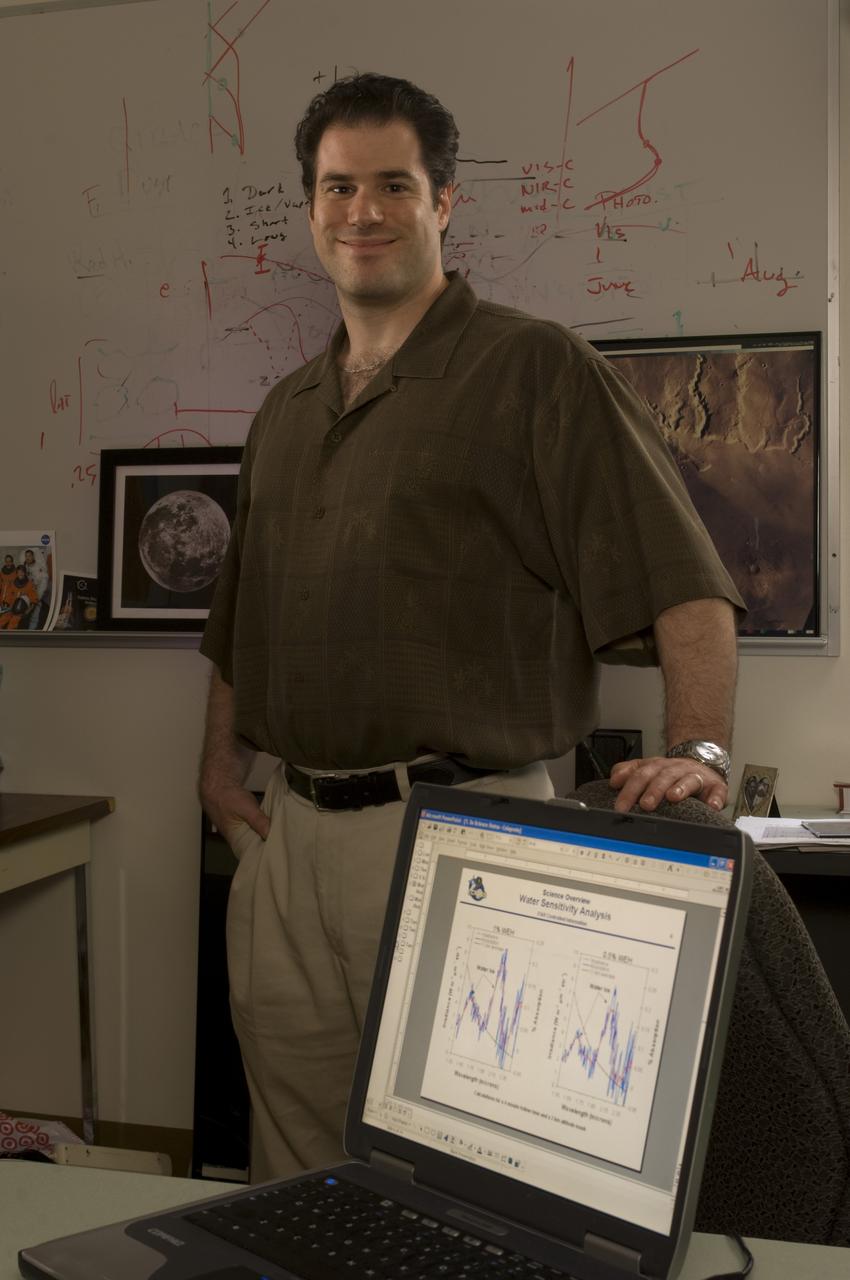 Lunar CRater Observation and Sensing Satellite (LCROSS) and P.I. Tony Colaprete at NASA Ames Research Center (N-245 rm 222)