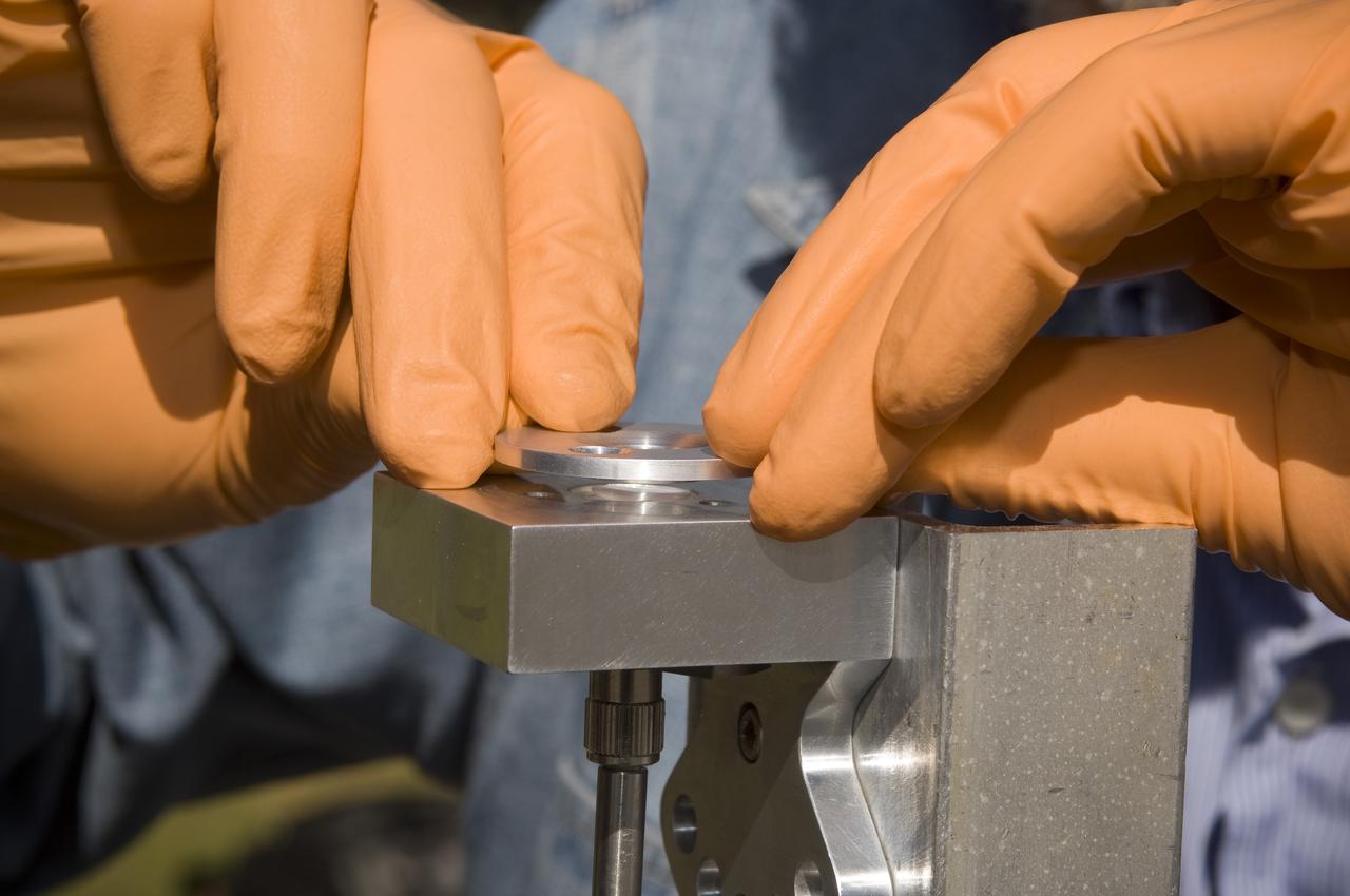 Lunar CRater Observation and Sensing Satellite (LCROSS) and P.I. at NASA Ames Research Center - Calibration of Polychromix Near Infra Red Spectrometer outside n-240 (EEL) with Dana Lynch